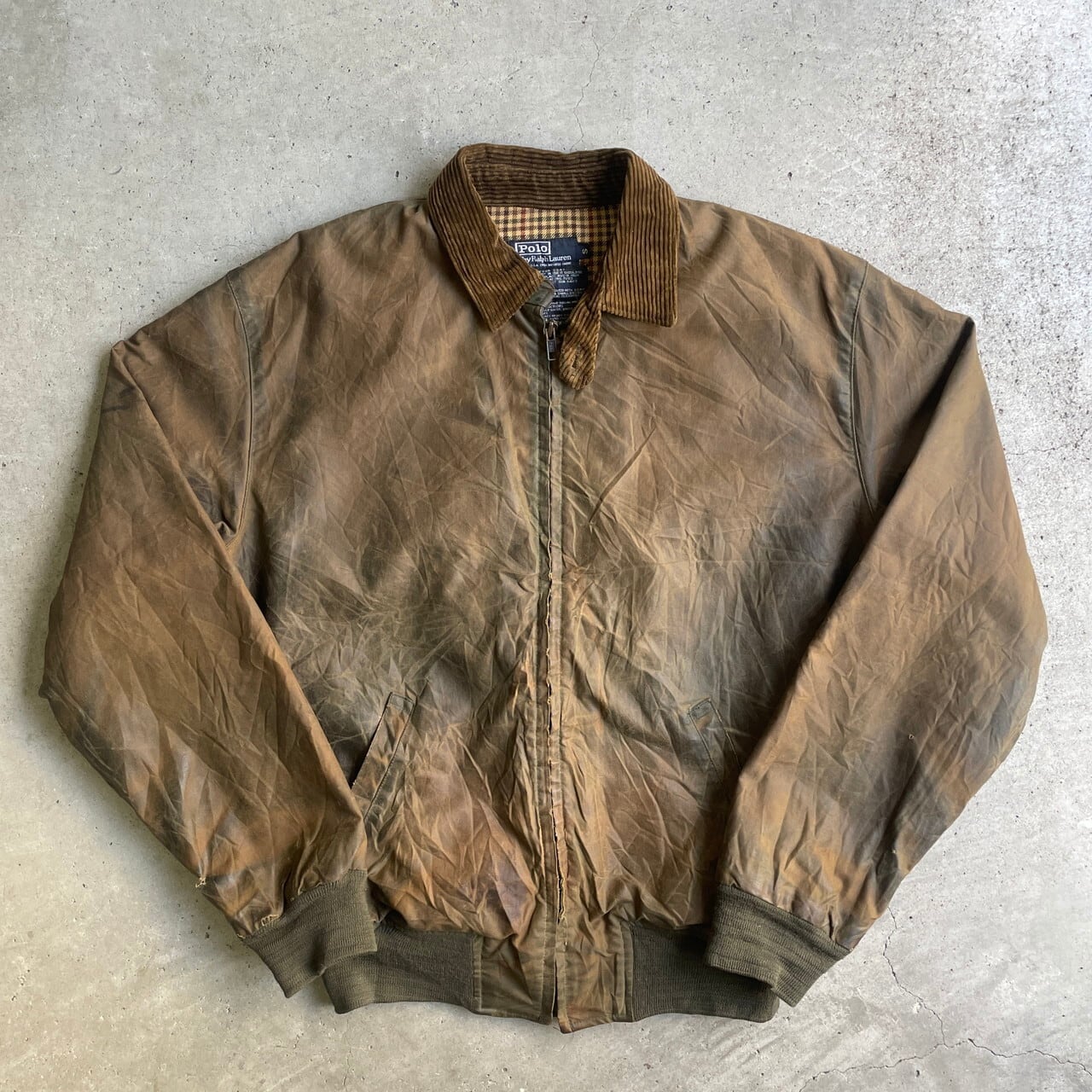 80～90年代 USA製 ポロバイラルフローレン オイルドジャケット