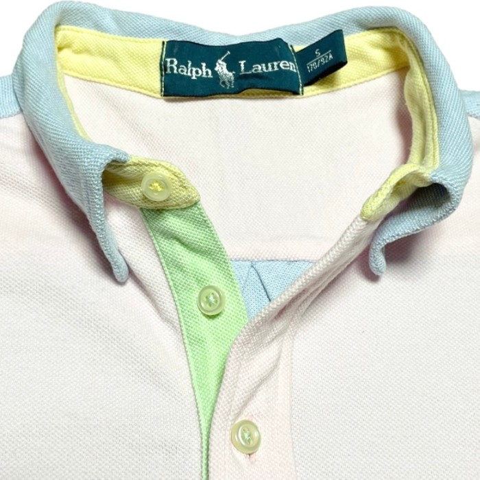 RALPH LAUREN クレイジーパターン長袖ポロシャツ マルチカラーSサイズ | Vintage.City 빈티지숍, 빈티지 코디 정보