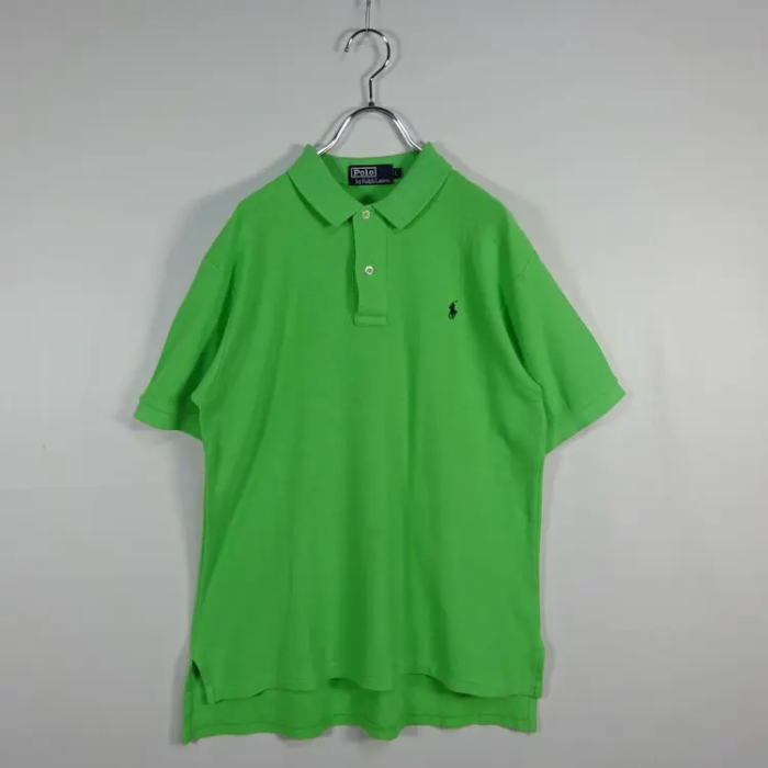 ラルフローレン ポロシャツ L ライトグリーン 半袖 胸ロゴ 刺繍ロゴ 緑 | Vintage.City 古着屋、古着コーデ情報を発信