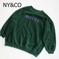 NY&CO スウェット グリーン 胸ロゴ 10001 オーバーシルエット 緑 | Vintage.City 빈티지숍, 빈티지 코디 정보