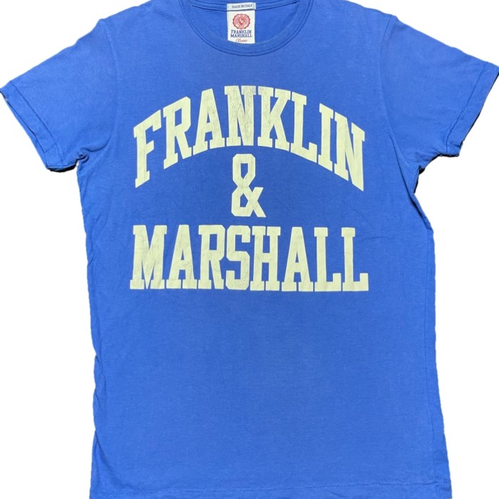 MADE IN ITALY製 FRANKLIN MARSHALL Classic 半袖Tシャツ ブルー Sサイズ | Vintage.City 古着屋、古着コーデ情報を発信