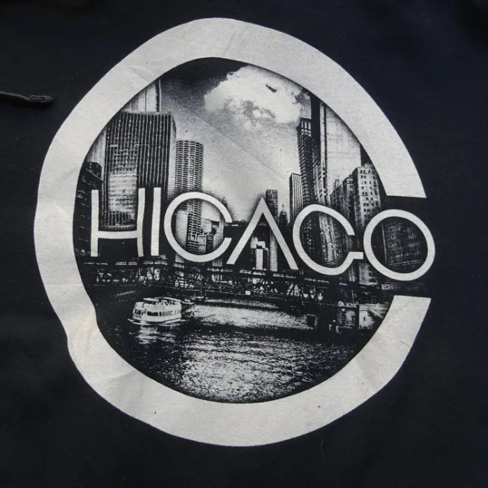 プルオーバーパーカー ブラック ホワイト 胸ロゴ フード HICACO 長袖 黒 | Vintage.City 빈티지숍, 빈티지 코디 정보