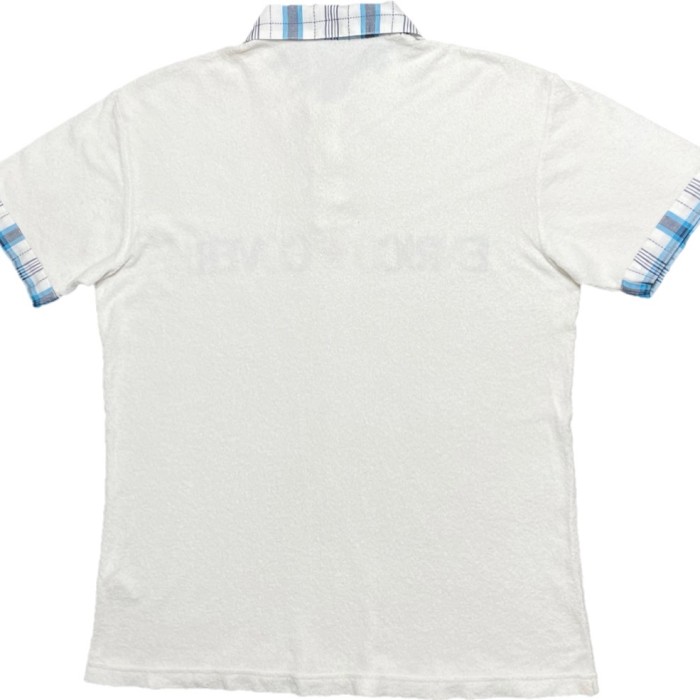 ENRICO COVERI SPORT 半袖パイルポロシャツ ホワイト Mサイズ | Vintage.City 古着屋、古着コーデ情報を発信