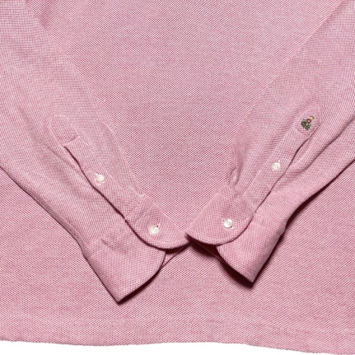 MADE IN ITALY製 GUY ROVER 長袖鹿の子コットンポロシャツ ピンク Mサイズ | Vintage.City 빈티지숍, 빈티지 코디 정보