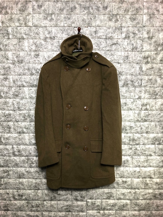 デッドストック 1940s 米軍実物 WW2 USARMY Officer Overcoat ウール ショート オーバーコート ピーコート カーキ  ミリタリー ヴィンテージ | Vintage.City