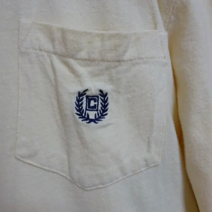 チャップス ラルフローレン Tシャツ L クリーム色 半袖 胸ポケット 刺繍 | Vintage.City 古着屋、古着コーデ情報を発信