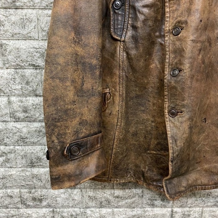 雰囲気抜群 40s Sweaden Leather Coat | Vintage.City 古着屋、古着コーデ情報を発信