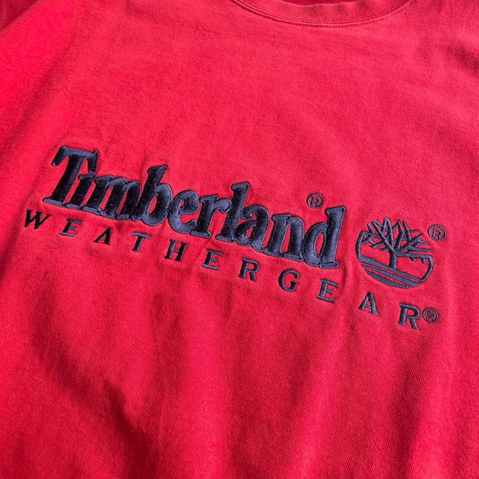 90年代 ティンバーランド ロゴ刺繍 スウェットシャツ メンズXL相当 
