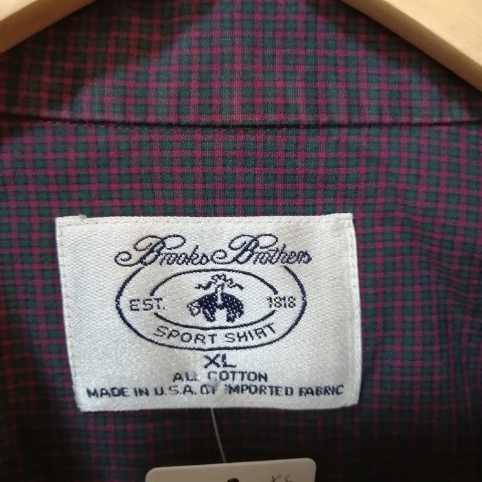 BROOKS BROTHERS check shirt(made in USA) | Vintage.City 빈티지숍, 빈티지 코디 정보