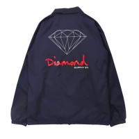 Diamond SUPPLY CO. コーチジャケット M ネイビー ナイロン バックロゴプリント | Vintage.City 古着屋、古着コーデ情報を発信
