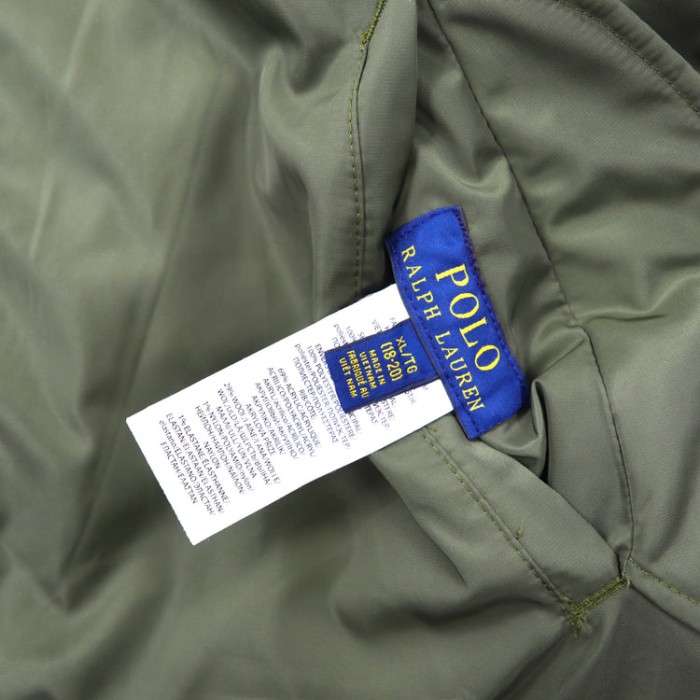 POLO RALPH LAUREN MA-1ジャケット リバーシブル XL カーキ ネイビー ワッペン スモールポニー刺繍 | Vintage.City 古着屋、古着コーデ情報を発信