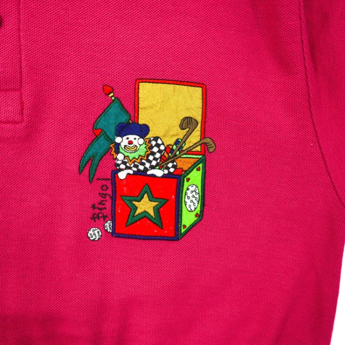 Castelbajac sport 長袖ポロシャツ 1 ボルドー 刺繍 ワッペン | Vintage.City 古着屋、古着コーデ情報を発信