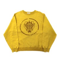 LANCEL クルーネックスウェット L イエロー コットン ロゴ刺繍 日本製 | Vintage.City 古着屋、古着コーデ情報を発信
