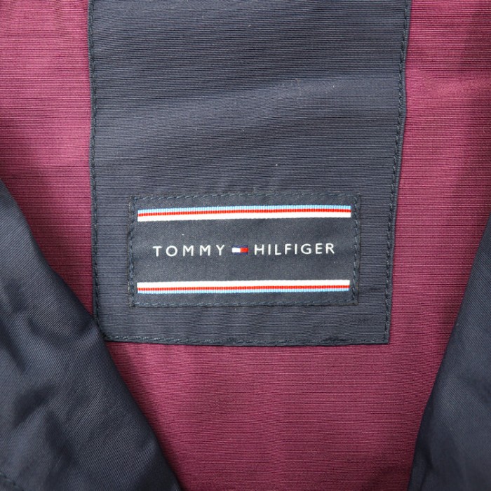 TOMMY HILFIGER フーデッドナイロンジャケット S ネイビー | Vintage.City 古着屋、古着コーデ情報を発信