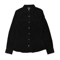 VERSACE JEANS COUTURE コーデュロイシャツ S ブラック ストレッチ加工 イタリア製 | Vintage.City 빈티지숍, 빈티지 코디 정보