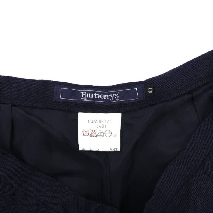 Burberrys ワイドスラックスパンツ 40 ネイビー レーヨン | Vintage.City 古着屋、古着コーデ情報を発信