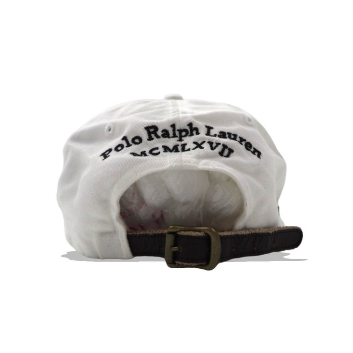 POLO RALPH LAUREN 6パネルキャップ 59cm ホワイト コットン ビッグポニー刺繍 ナンバリング | Vintage.City 古着屋、古着コーデ情報を発信