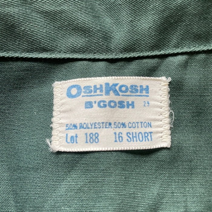 80年代 OSH KOSH B'GOSH オシュコシュ ビゴッシュ ワークシャツ メンズL相当 | Vintage.City 古着屋、古着コーデ情報を発信