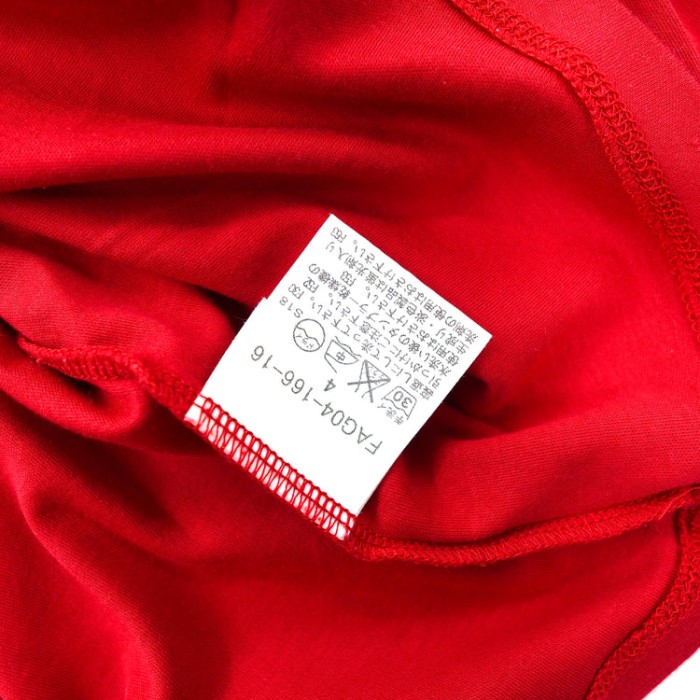 BURBERRY ロングスリーブTシャツ 4 レッド コットン ロゴ刺繍 | Vintage.City 古着屋、古着コーデ情報を発信