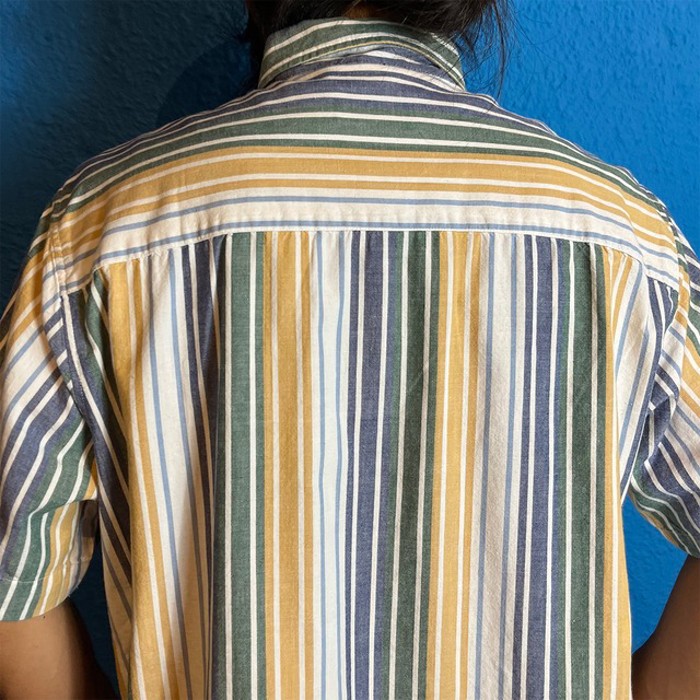 90s SEARS Stripe Button Down Shirt | Vintage.City 古着屋、古着コーデ情報を発信