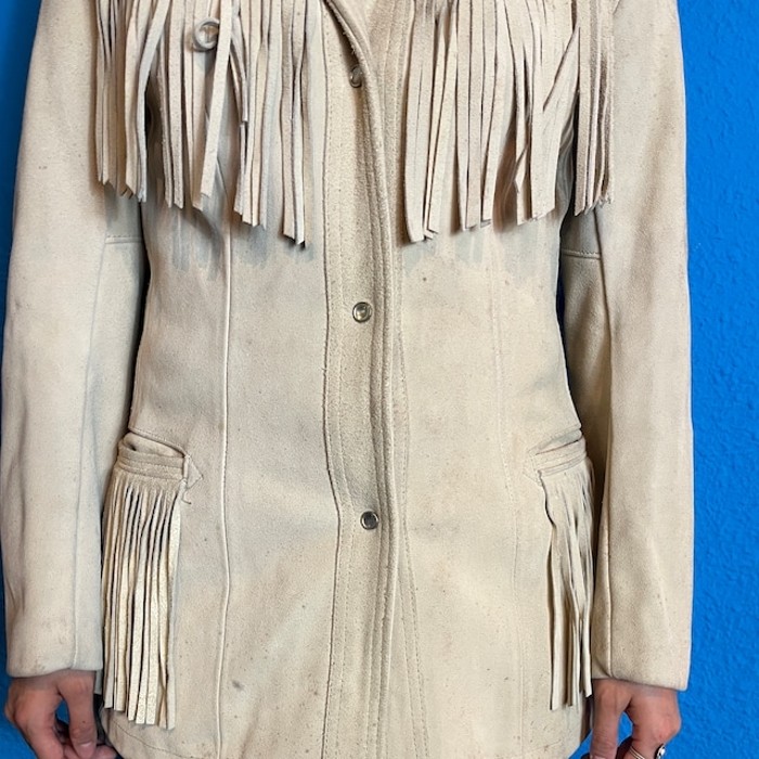 70s William Barry Fringe Suede Jacket | Vintage.City 古着屋、古着コーデ情報を発信