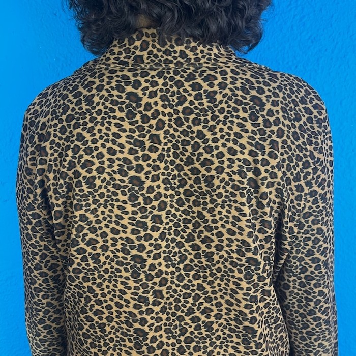 90s Leopard Print Jacket / Made In USA レオパード ヒョウ柄 ...