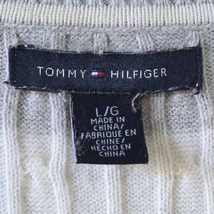 トミーヒルフィガー コットン セーター ボーダー レディースL  @CH0592 | Vintage.City 古着屋、古着コーデ情報を発信