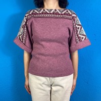 70s Short Sleeve Knit Tops | Vintage.City 古着屋、古着コーデ情報を発信
