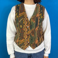 Native Pattern Vest | Vintage.City 빈티지숍, 빈티지 코디 정보