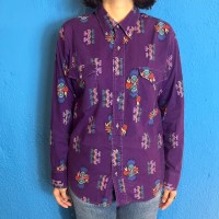 80s Wrangler Native Pattern Cotton Shirt | Vintage.City 古着屋、古着コーデ情報を発信