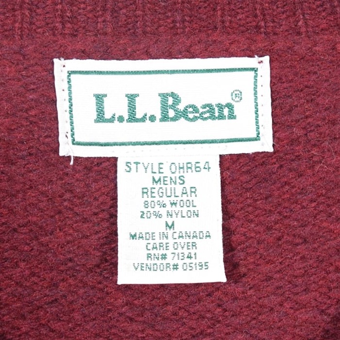 80s カナダ製 L.L.BEAN ウールセーター メンズM @CH0990 | Vintage.City 빈티지숍, 빈티지 코디 정보