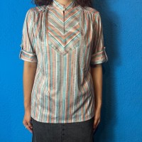 70s SEARS Striped Polyester Pullover Shi | Vintage.City Vintage Shops, Vintage Fashion Trends
