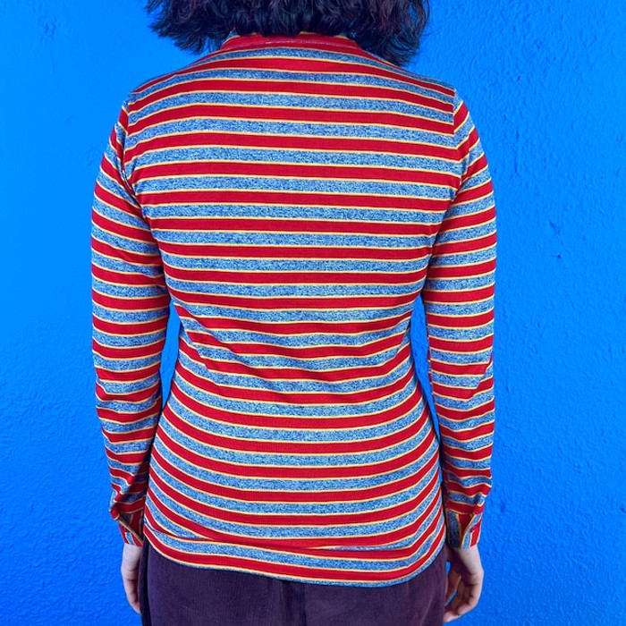 70s Striped Pullover Shirt | Vintage.City 빈티지숍, 빈티지 코디 정보