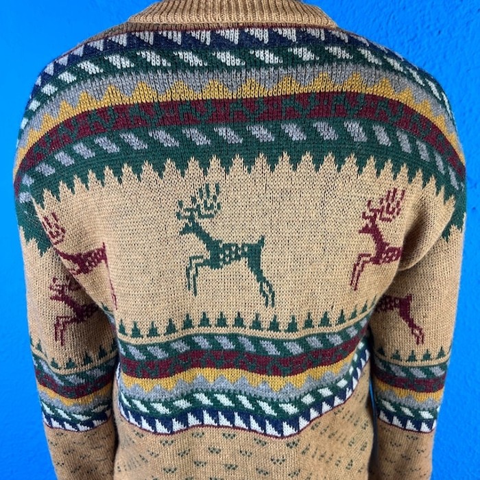70s LOBO by Pendleton Reindeer Knit | Vintage.City