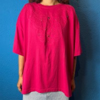 90s Pink Decoration T-Shirt | Vintage.City 古着屋、古着コーデ情報を発信