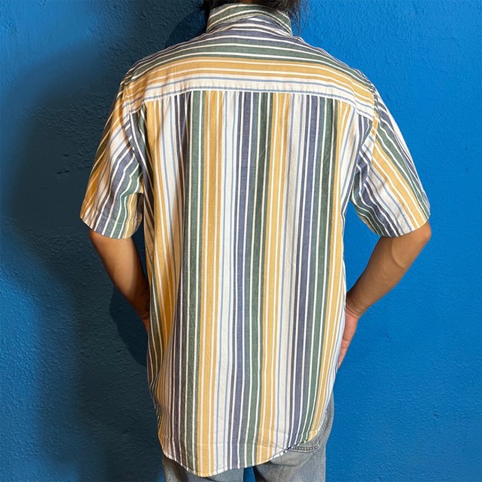 90s SEARS Stripe Button Down Shirt | Vintage.City 빈티지숍, 빈티지 코디 정보