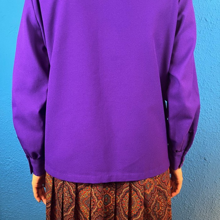 70s K-mart Purple Design Shirt | Vintage.City 古着屋、古着コーデ情報を発信