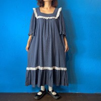 90s Dot pattern Frill Hawaiian Dress | Vintage.City 古着屋、古着コーデ情報を発信