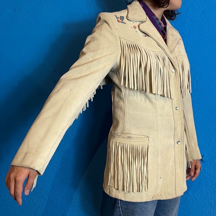 70s William Barry Fringe Suede Jacket | Vintage.City 古着屋、古着コーデ情報を発信