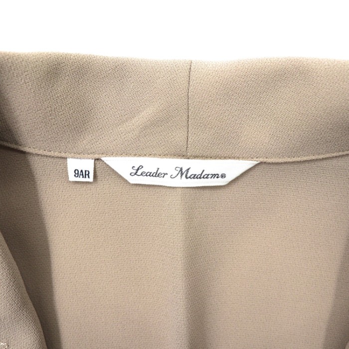 Leader Madam 1Bジャケット 9AR ベージュ  ポリエステル フラワー刺繍 | Vintage.City 古着屋、古着コーデ情報を発信