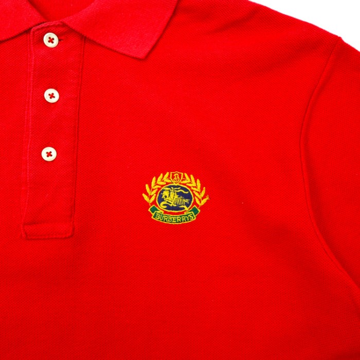 USA製 Burberrys ポロシャツ S レッド コットン ロゴ刺繍 オールド | Vintage.City 빈티지숍, 빈티지 코디 정보