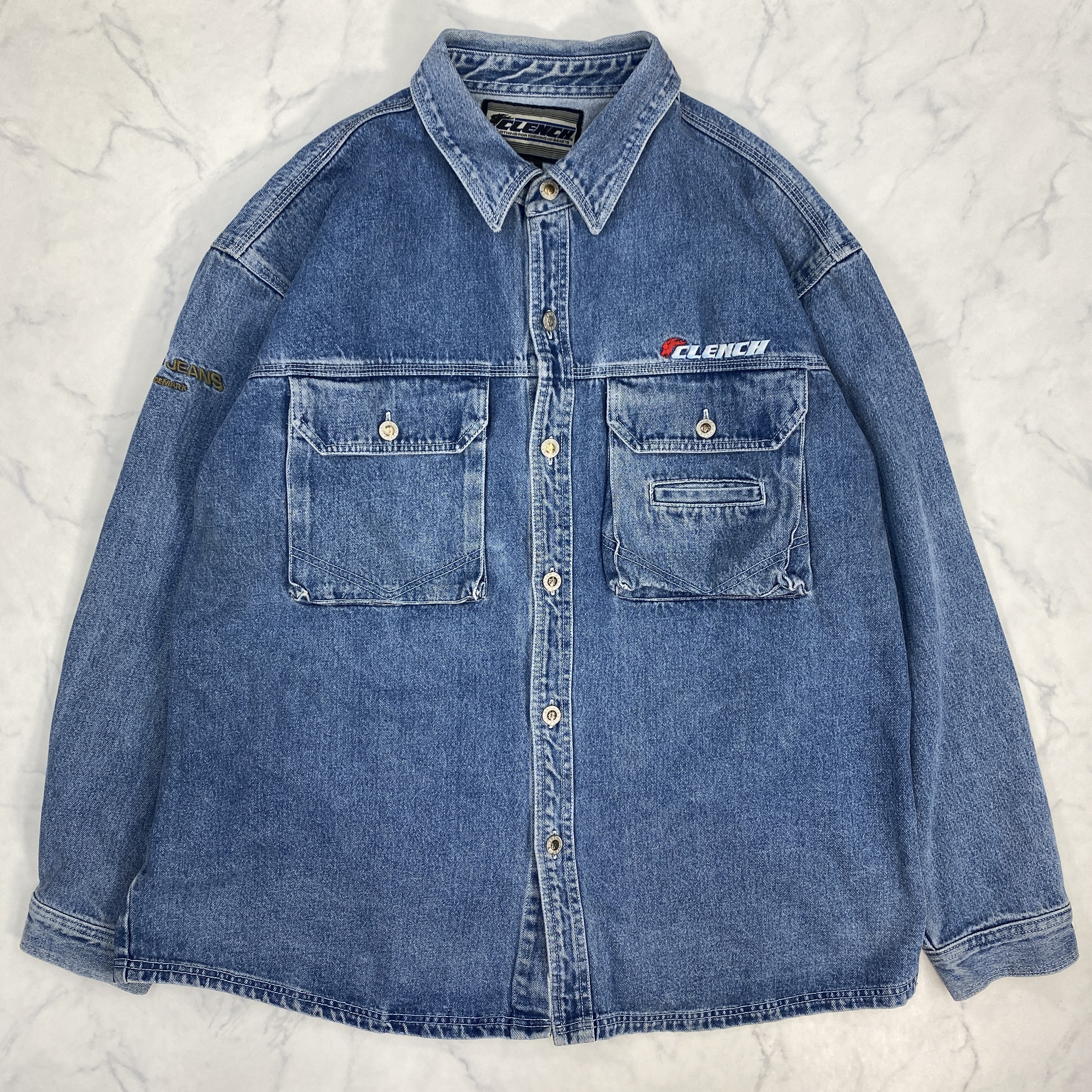 90s CLENCH JEANS デニムシャツジャケット | Vintage.City