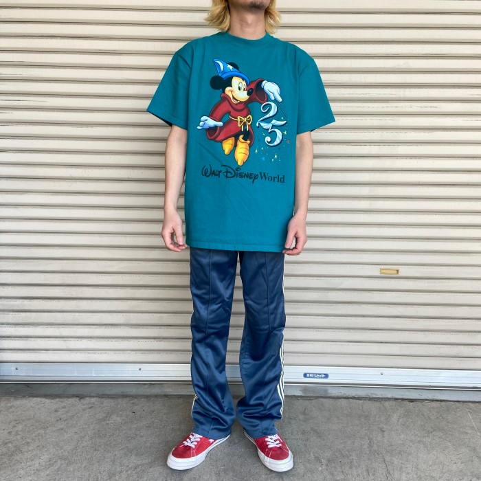 送料無料』ミッキーマウス 90s ファンタジア キャラクターTシャツ 25