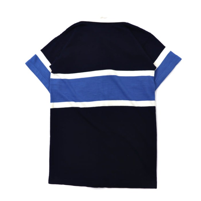 イングランド製 HALBRO SPORTSWEAR 半袖ラガーシャツ ポロシャツ 86 ネイビー コットン | Vintage.City 古着屋、古着コーデ情報を発信