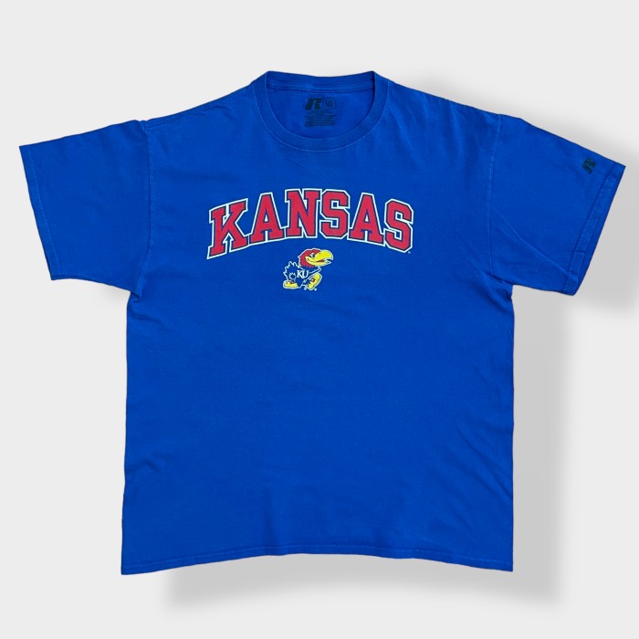 カンザス大学Ｔ ビッグプリントカレッジTシャツ ブルー