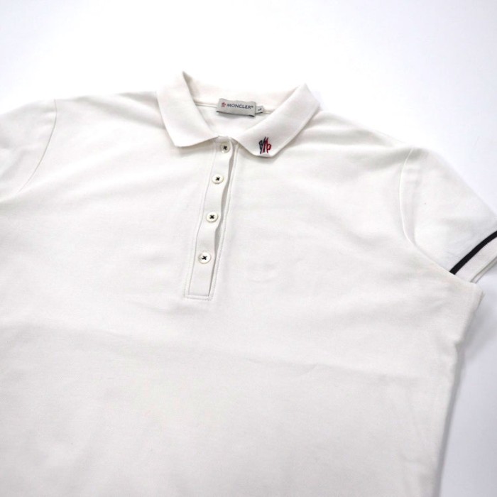 MONCLER ポロシャツ L ホワイト コットン | Vintage.City 古着屋、古着コーデ情報を発信