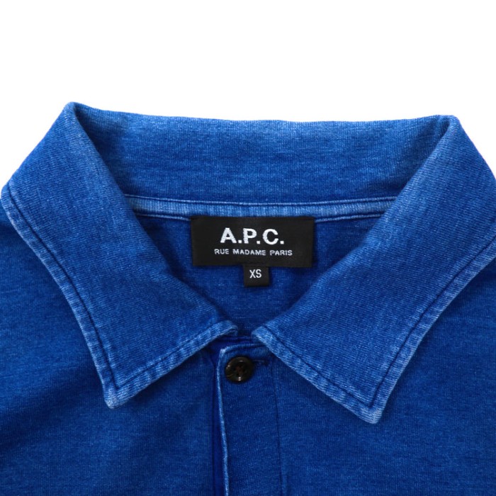 A.P.C. ポロシャツ XS ブルー コットン 日本製 | Vintage.City 古着屋、古着コーデ情報を発信