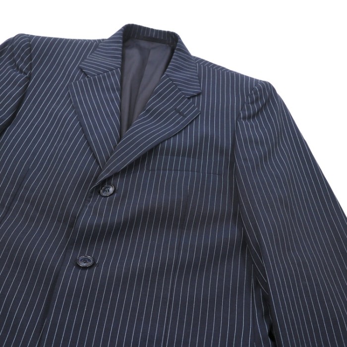 IASON 3Bスーツ セットアップ L ネイビー ストライプ ウール | Vintage.City 빈티지숍, 빈티지 코디 정보