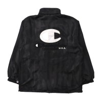 Champion トラックジャケット M ブラック ポリエステル バックロゴ スクリプトロゴ刺繍 90年代 | Vintage.City 古着屋、古着コーデ情報を発信