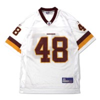 reebok ゲームシャツ M ホワイト ポリエステル ナンバリング NFL Washington Redskins | Vintage.City 古着屋、古着コーデ情報を発信